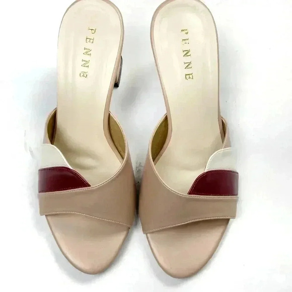 PENNE Pink Slide-On Heeled Sandals - Picture 2 of 5